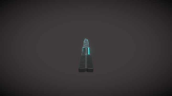 Couteau Papillon Sci-Fi 3D Model