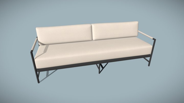 Sofa beige 3D Model