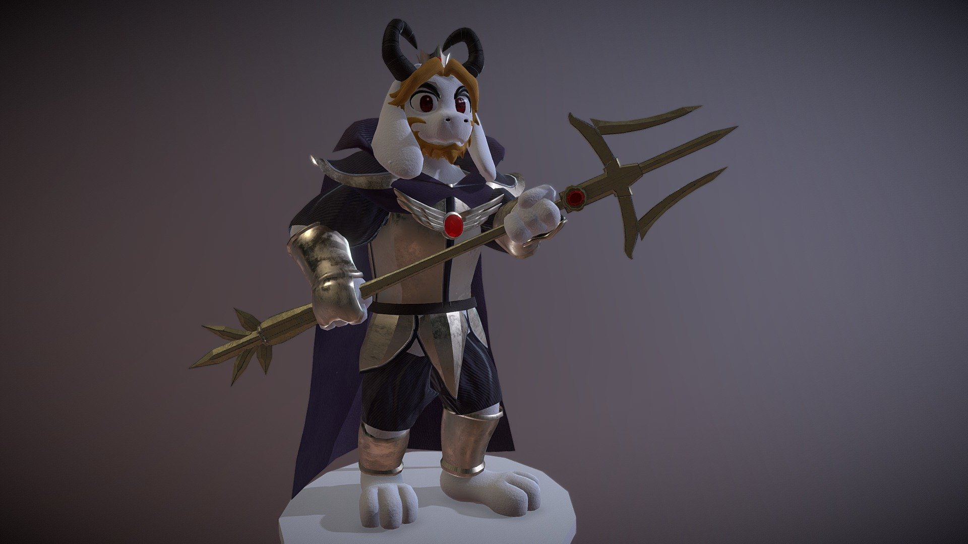 Asgore Dreemurr - 3D model by r545n [de8aeff] - Sketchfab