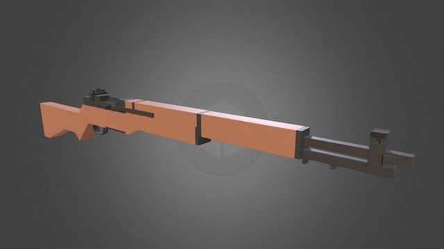 Minecraft - M1 Garand 3D Model