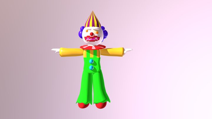 Creepy Clown 3D Model