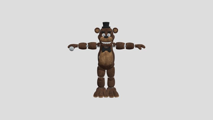 Freddy Fazbear Remastered 3D Model