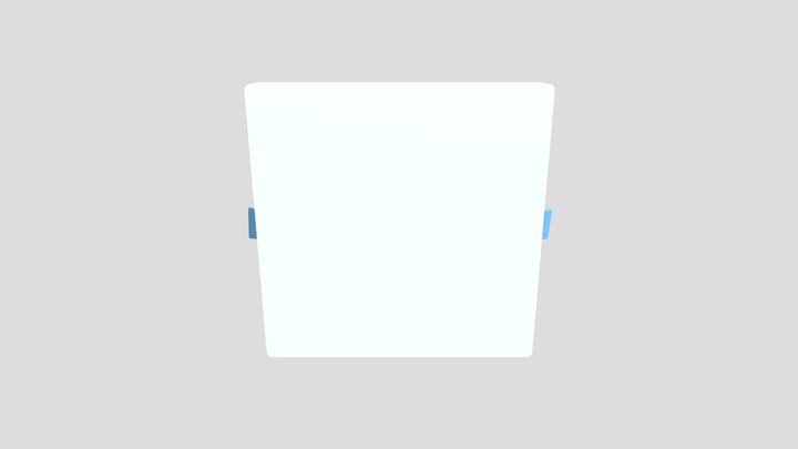 MERCURY SQUARE LED LIGHT - 3D MODEL 3D Model