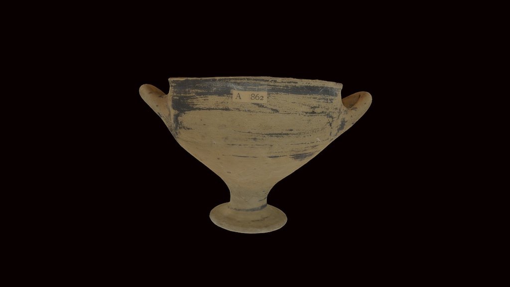 A stemmed bowl — Sketchfab embed 3D viewer