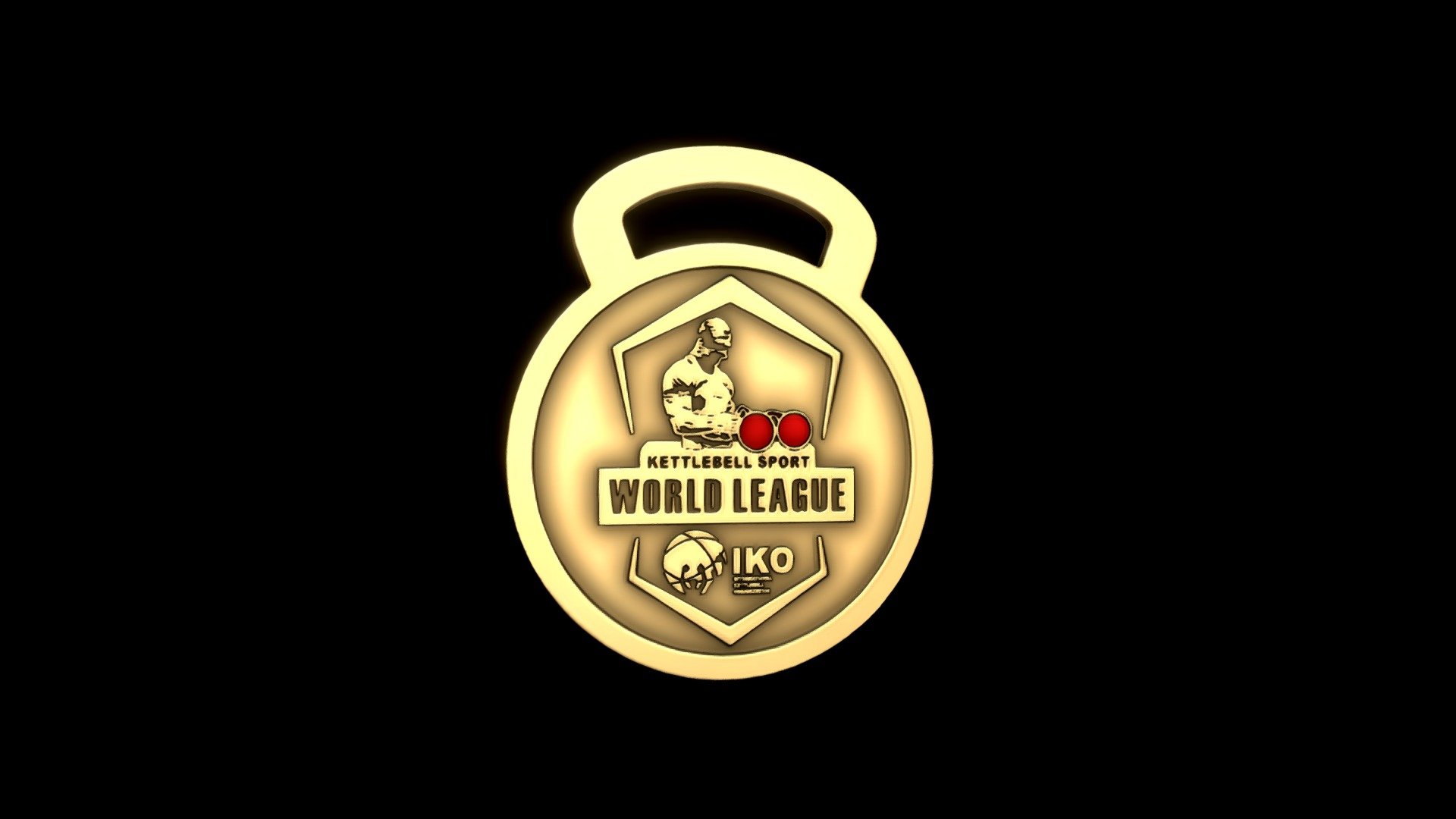 Medalla Kettlebell Sport World League Buy Royalty Free 3D model by