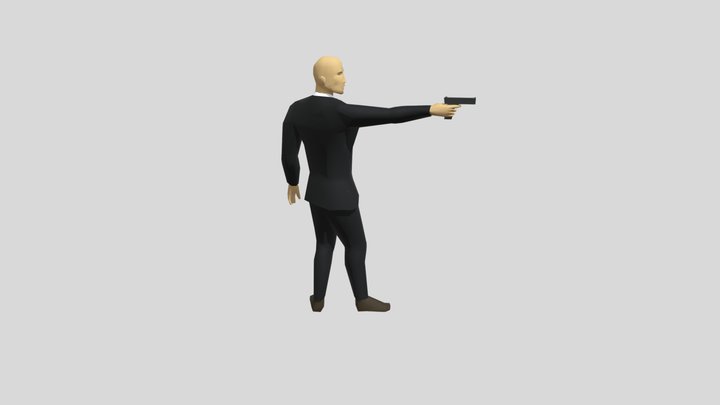Agent 47 (Hitman Go) 3D Model