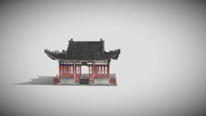 中国古代亭子   精细模型  珍珠泉风景区-浮璣亭 3D Model