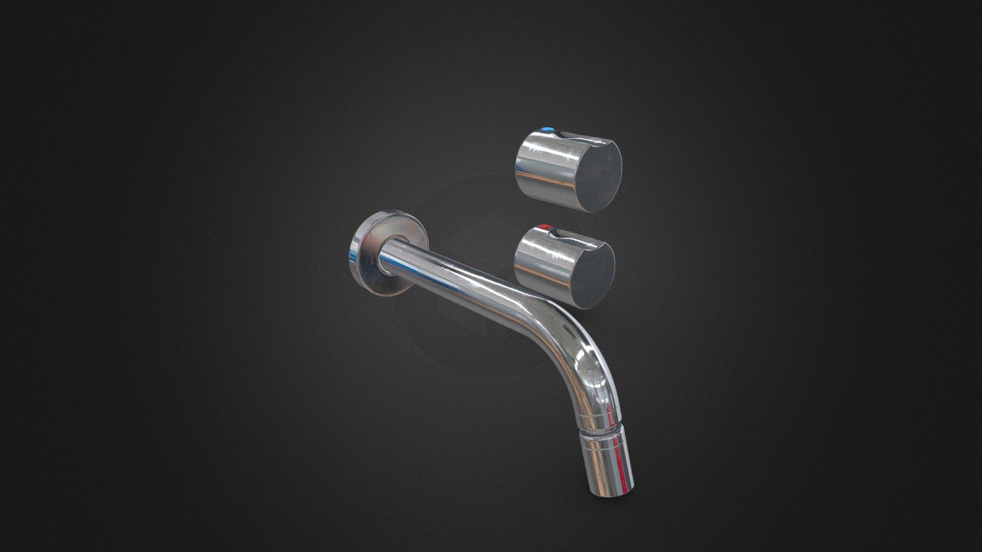 Roca Element Wall- Mounted 3- Hole Bidet Mixer