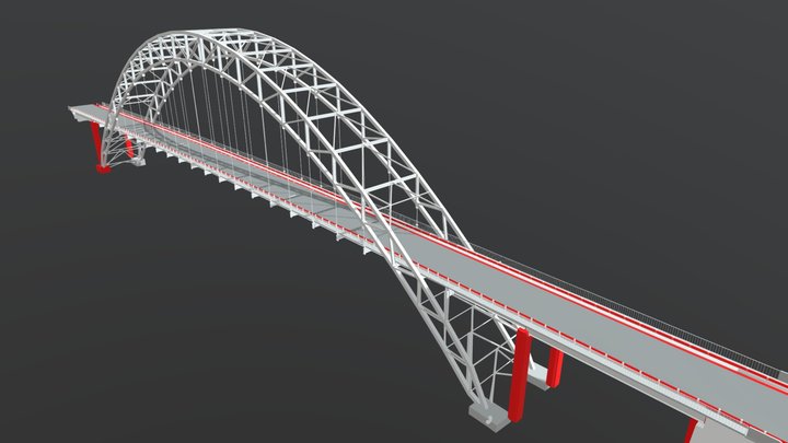Steel Bridge - South Africa 3D Model