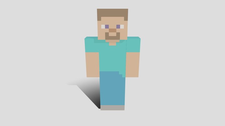 Steve from Minecraft game 3D Model