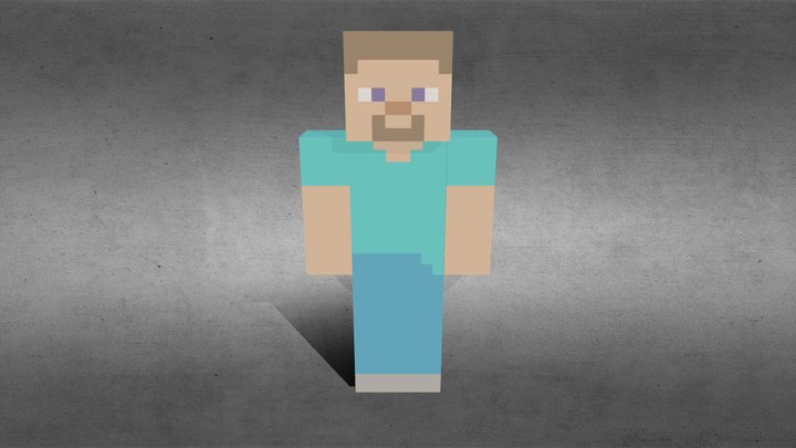 Steve from Minecraft game 3D Model