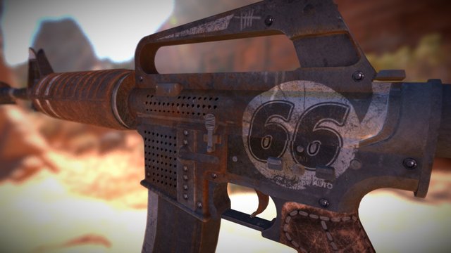 M4A1|66 3D Model