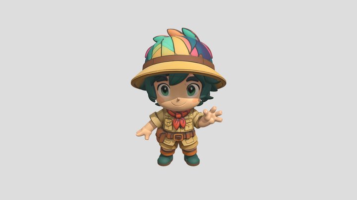 Animated Game Character Marvelous Stylized Asset
