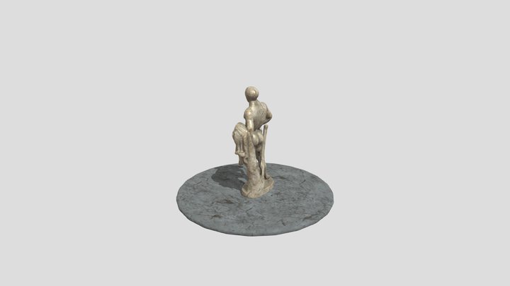 Hercules - Low Poly Classical Sculpture 3D Model
