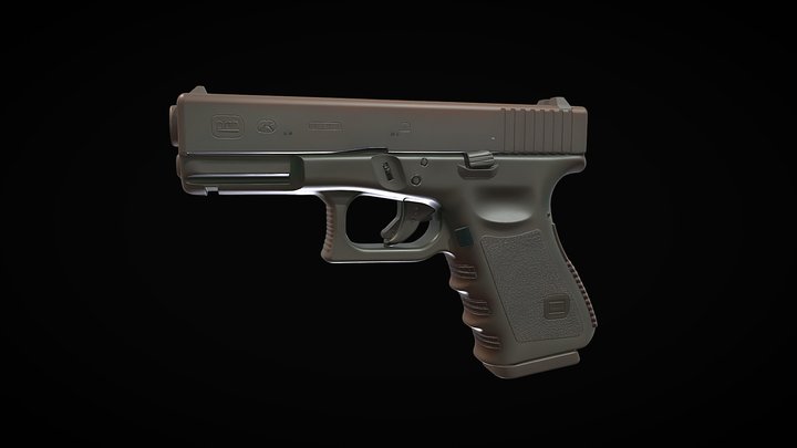 Clock- Pistol 3D Model