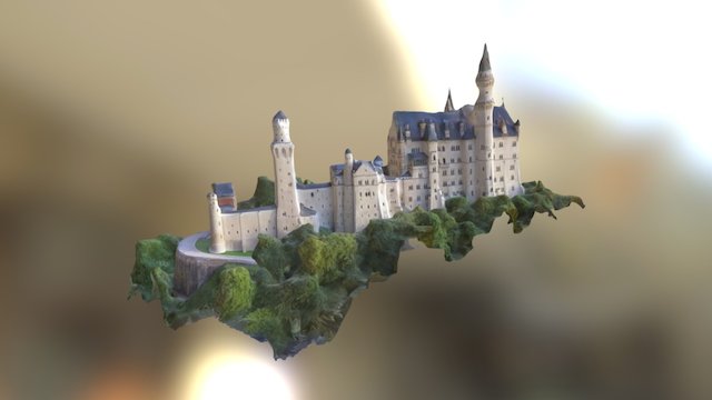 Neuschwanstein (im sommer version zwei) 3D Model