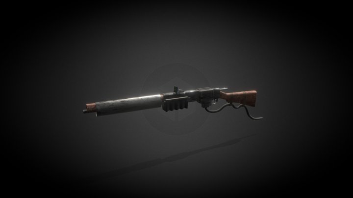 Sci-fi Rifle 3D Model