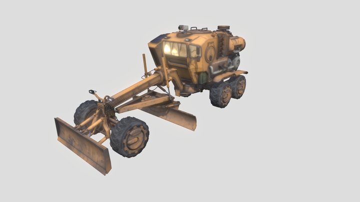 Sci-Fi Motor Grader 3D Model