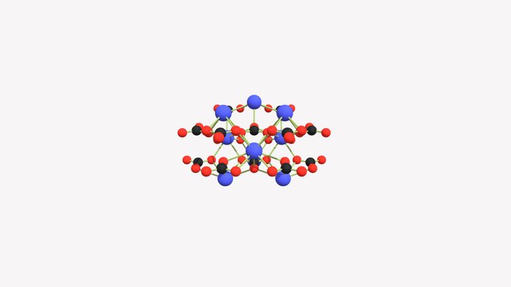 Aragonite (CaCO3) 3D Model
