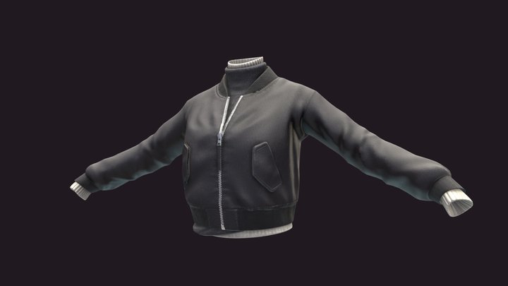 Bomber Jacket 3D Model