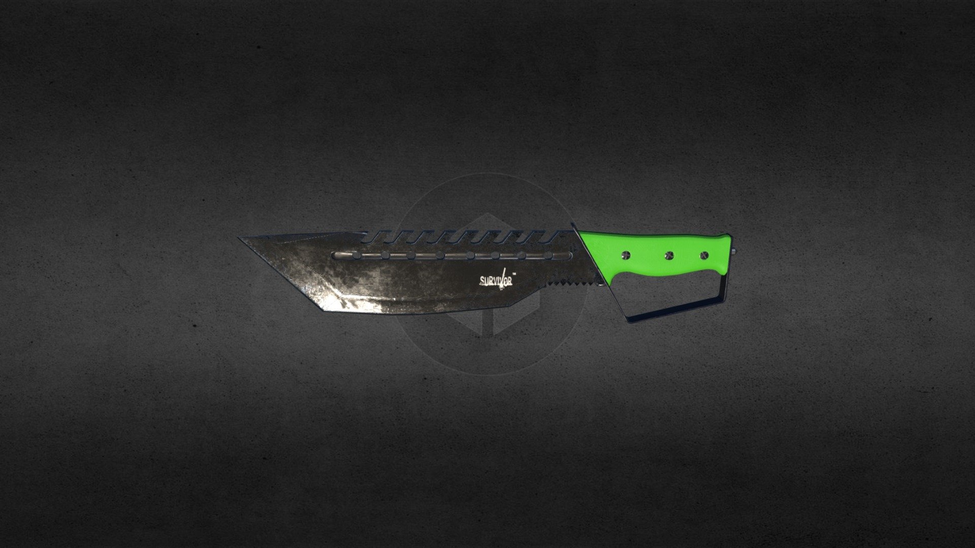 10-inch Machete Bowie Zombie