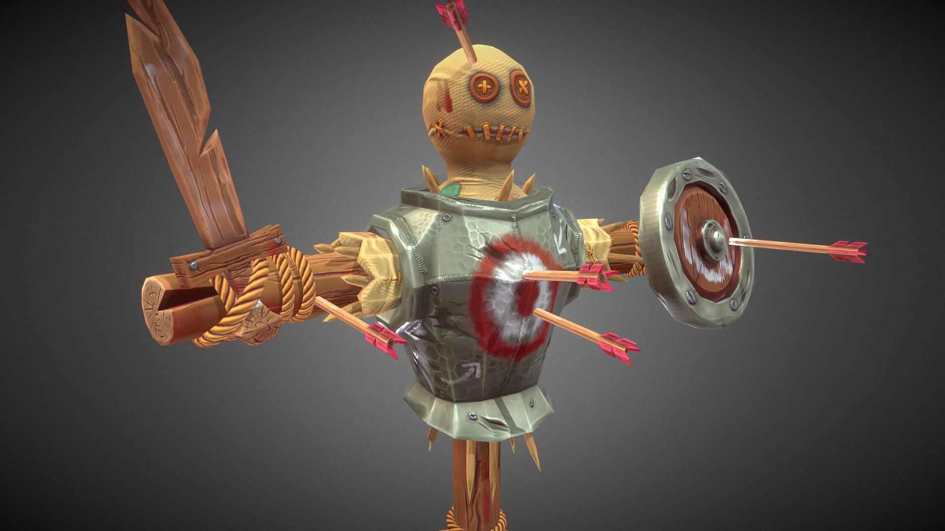 Stylized Training Dummy Patryk Rosłaniec 3D model by rosman