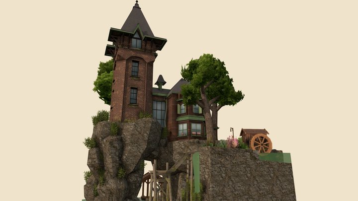 DAE Diorama - Grandma's house 3D Model