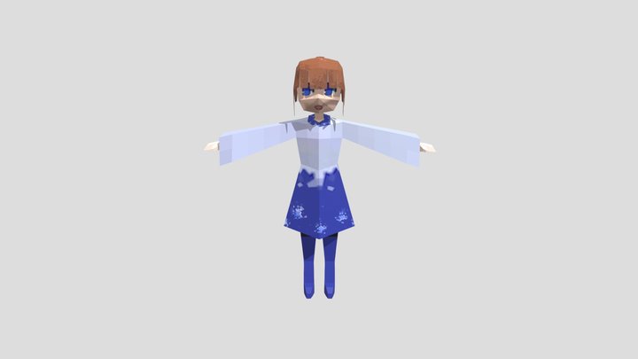 LowPoly With textures 3D Model