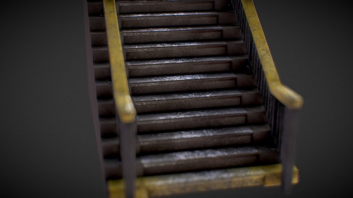 NYC Subway - Stairs 3D Model