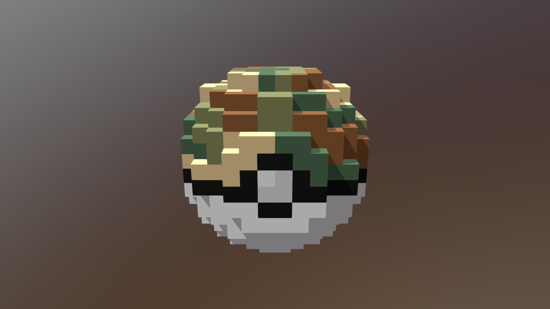 Pokeball Pixel Art by Eden, Download free STL model