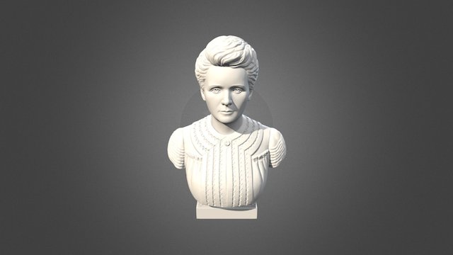 Curie Bust_V1 3D Model