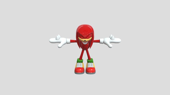 PC Computer - Sonic Forces - Knuckles Echidna 3D Model