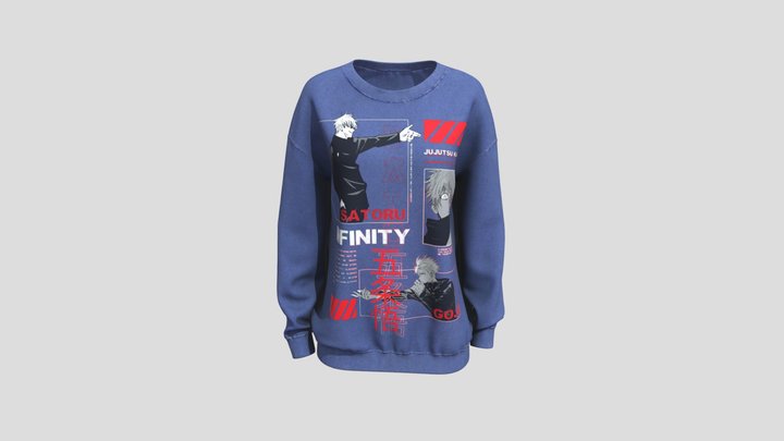 oversized_sweatshirt_f 3D Model