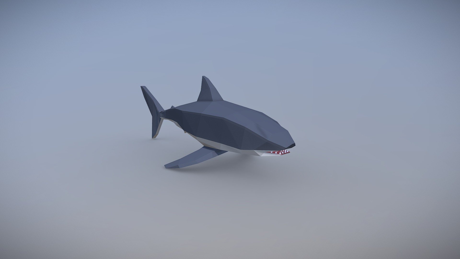Tiburón low poly
