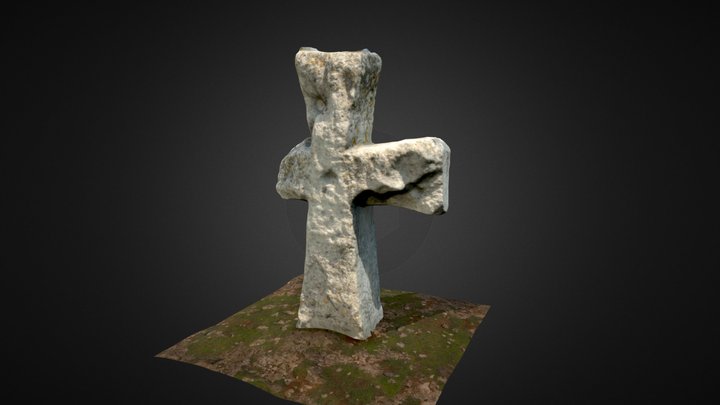 Sandstone Cross from the 17th century 3D Model