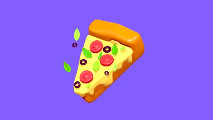 Pizza slice 3D Model