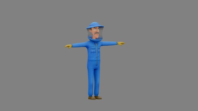 Beekeeper Suit preview 3D Model