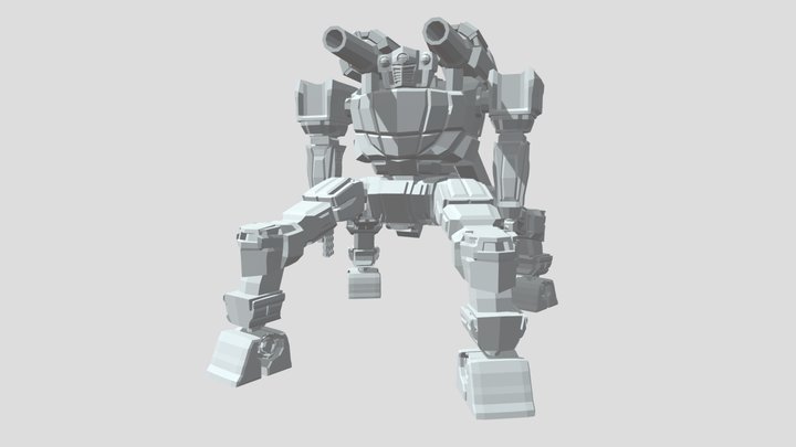 Quad Mech 3D Model