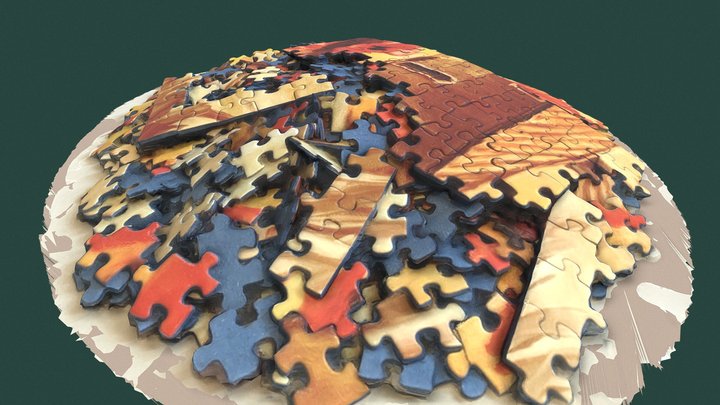 Jigsaw Puzzle 3D Model