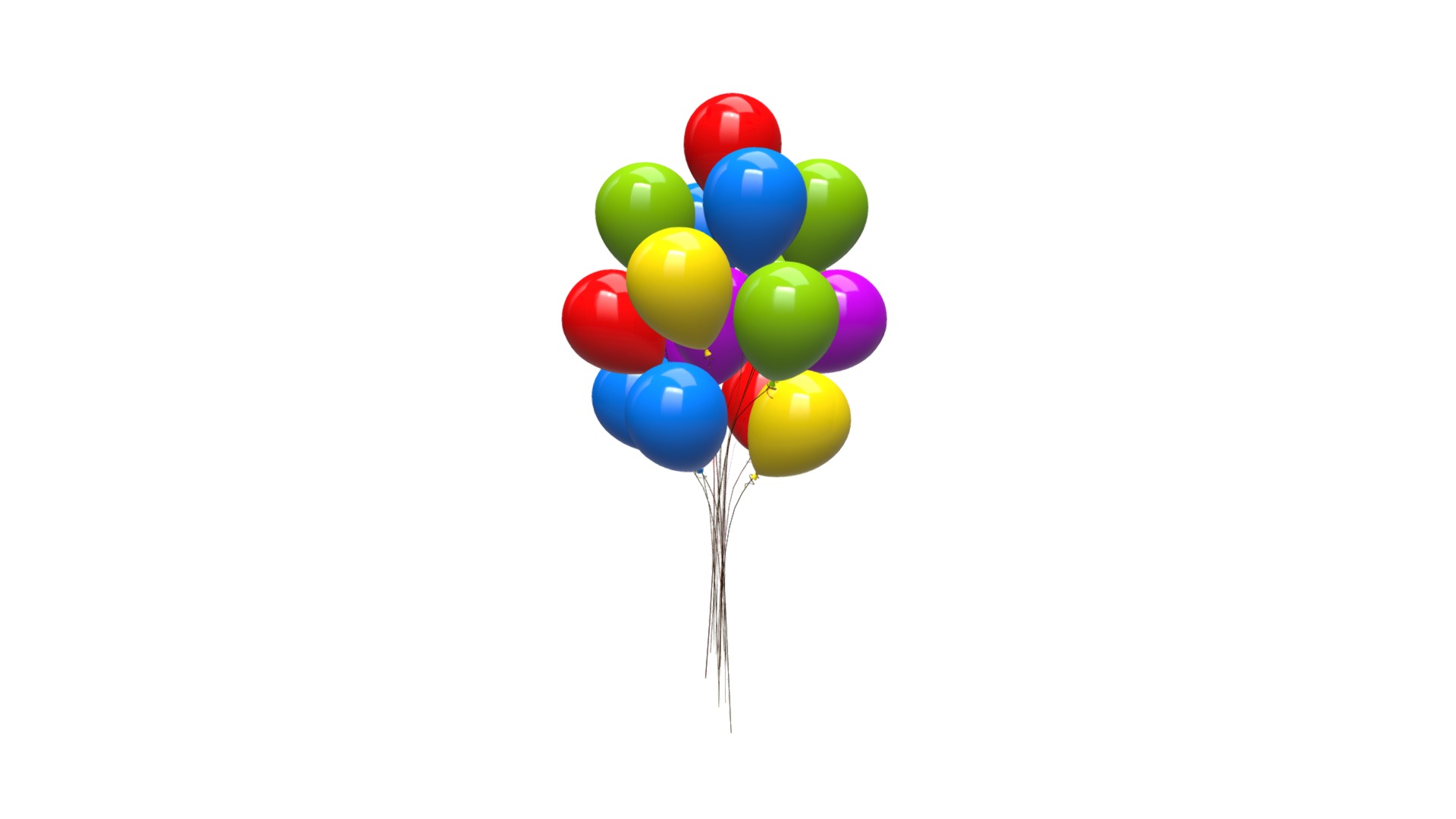 3D model Round balloons - This is a 3D model of the Round balloons. The 3D model is about bubble chart.