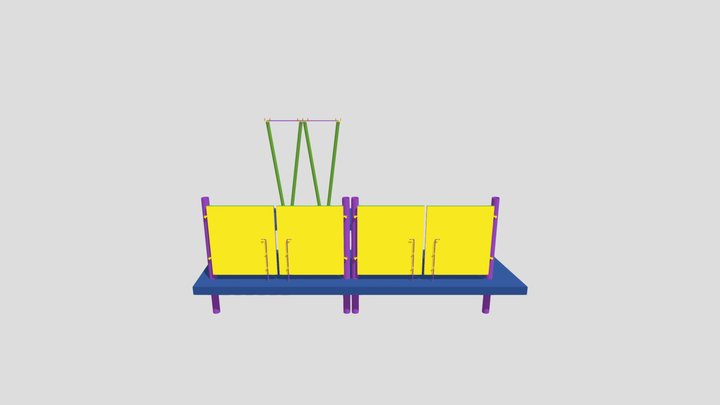 Dumpster Enclosure Gate at Wendy's 3D Model