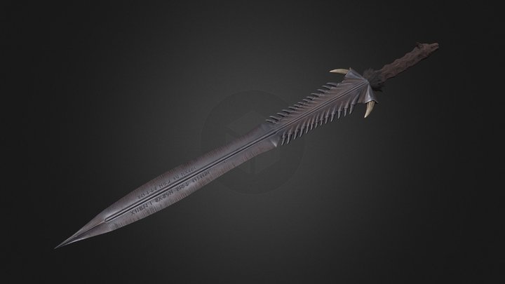 Wolf Cult Sword 3D Model