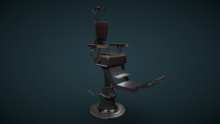 Vintage Dentist Chair 3D Model