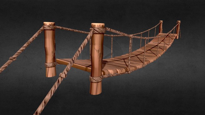 Stylized bridge 3D Model