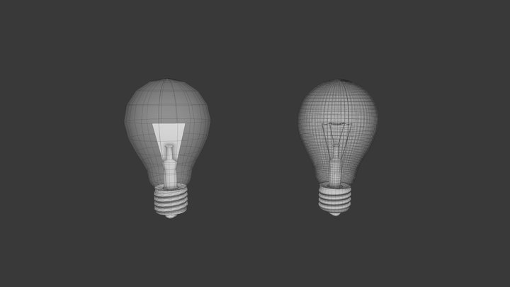 zarowka wireframe 3D Model