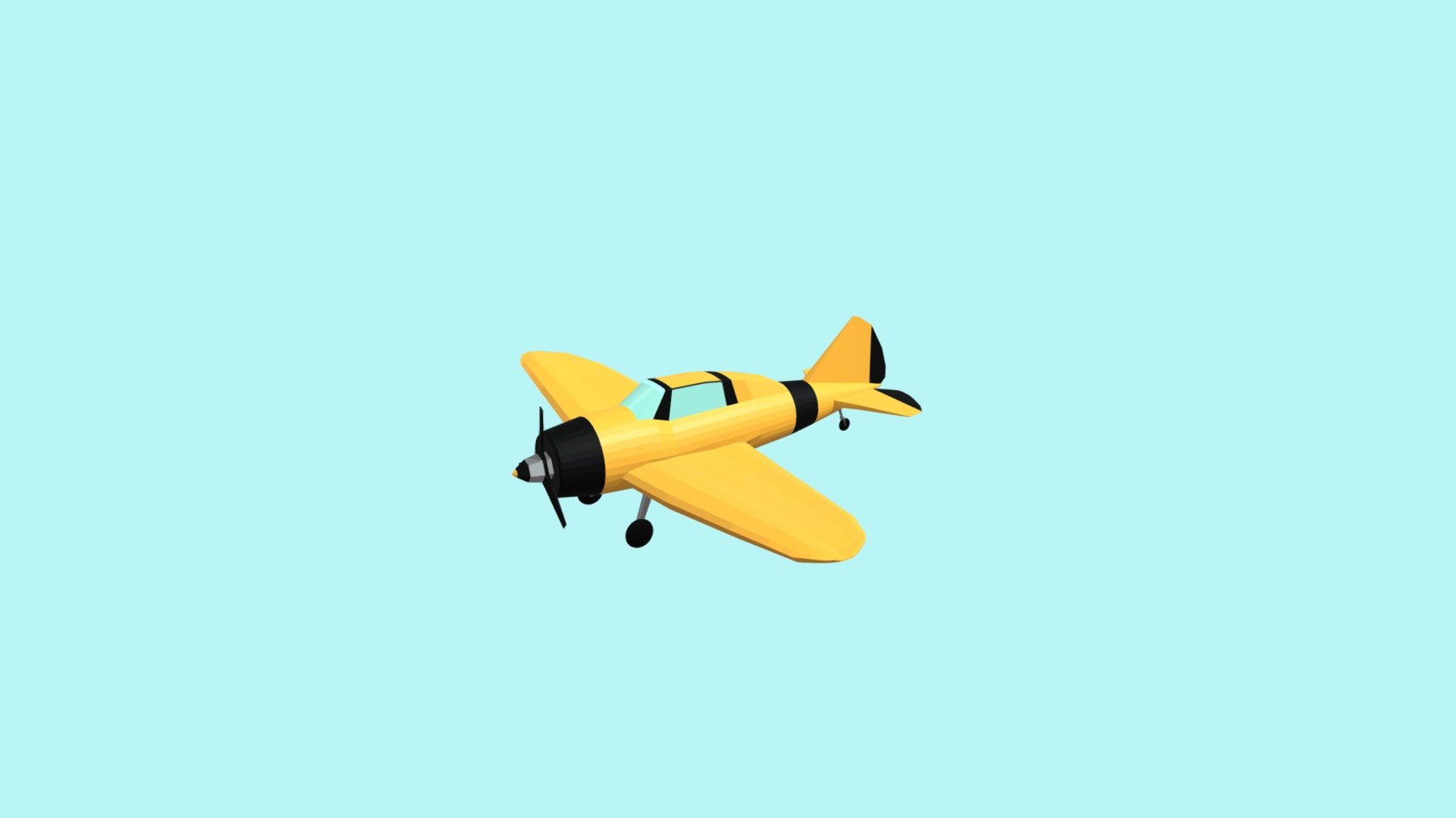 Low poly airplane - Reggiane Re 2000