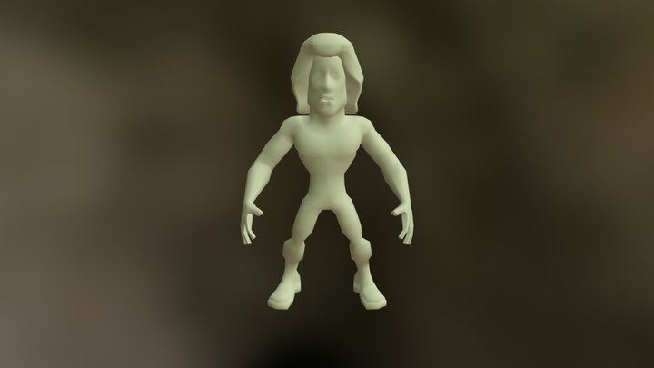 Rambo Lowpoly 3D Model
