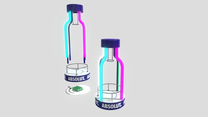 23537-01 Absolut Mix Visibility & Activation Glo 3D Model