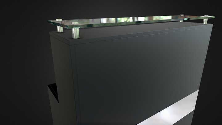 counter de atención 3D Model