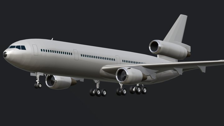 McDonnell Douglas DC-10 3D Model